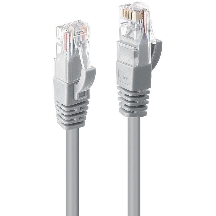 LINDY Cat.6 UTP Cable Grey 5m