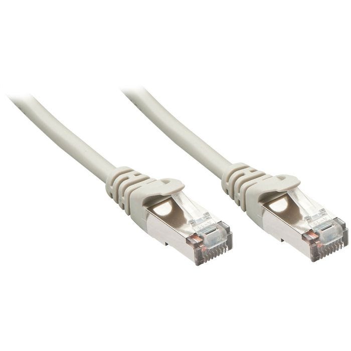 LINDY 2m Cat.5e F/UTP Patch Cable Grey 10/100/1000Base-T Gigabit compatible shielded