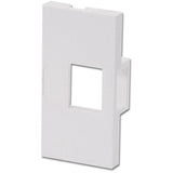 LINDY 4 Face Plate Module for 1 Keystone SnapIn Module for Wall Boxes