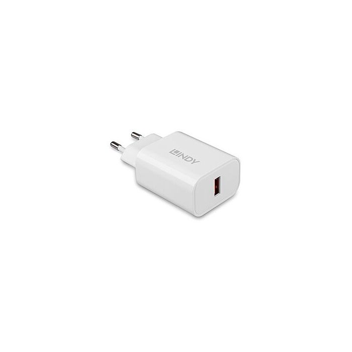 LINDY 18W Single Port USB Type A Charger