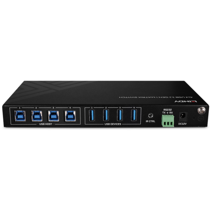 LINDY 4x4 USB 3.2 Gen 1 Matrix Switch