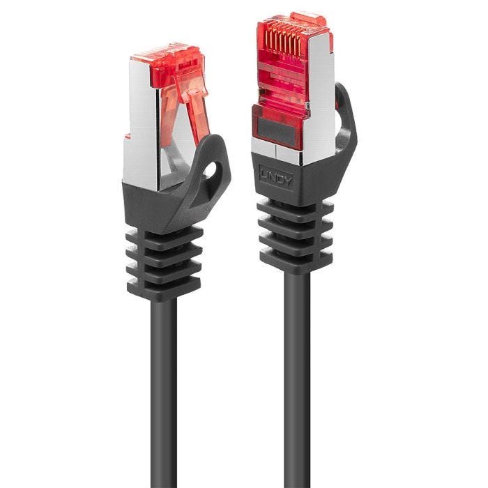 LINDY Basic Cat.6 S/FTP Cable black 0.3m Patchcable