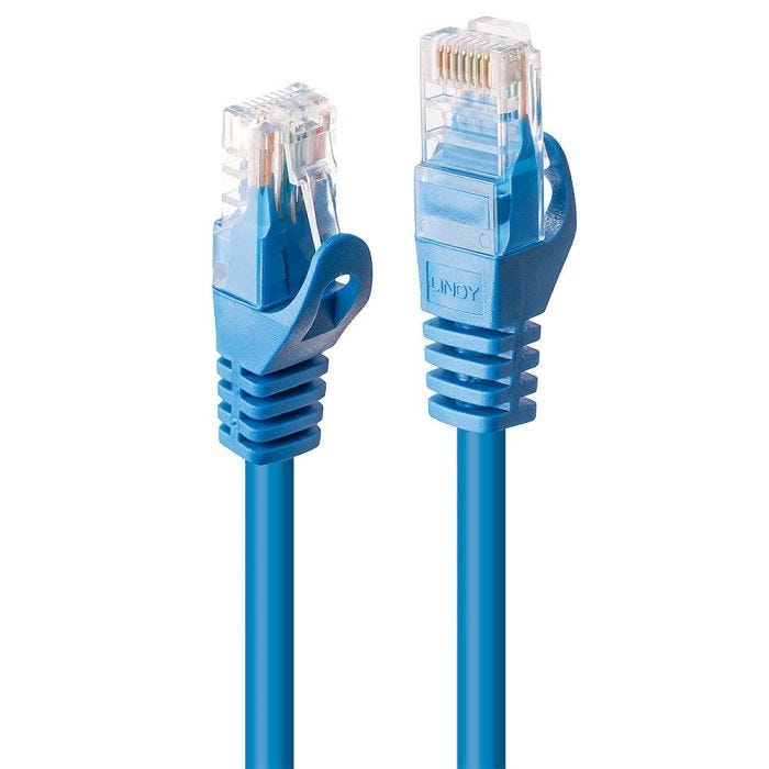 LINDY Basic Cat.6 U/UTP Cable Blue 2m