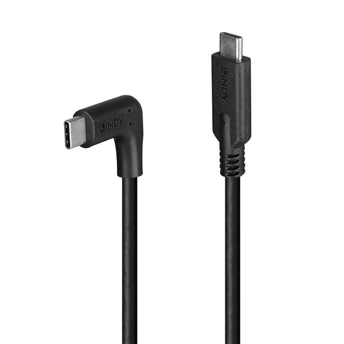 LINDY 1.5m USB 3.2 Type C Cable 90 Right Angle