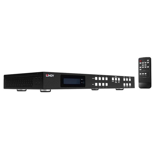 Lindy 4x4 HDMI 4K60 Matrice Multi-Vue avec Mise à l'Échelle Murale