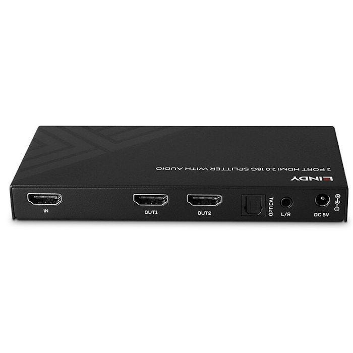 LINDY 2 Port HDMI 8K60 Splitter with Audio