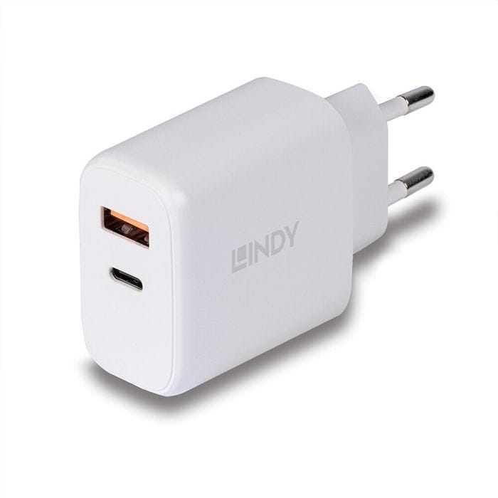 LINDY 30W USB Type A & C Charger
