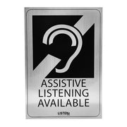 Listen Assistive Listening Notification Signage