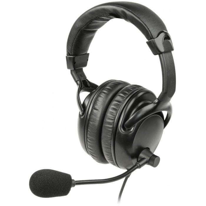 Listen LA-454 Casque stéréo avec micro, réduction de bruit de 23,7dB