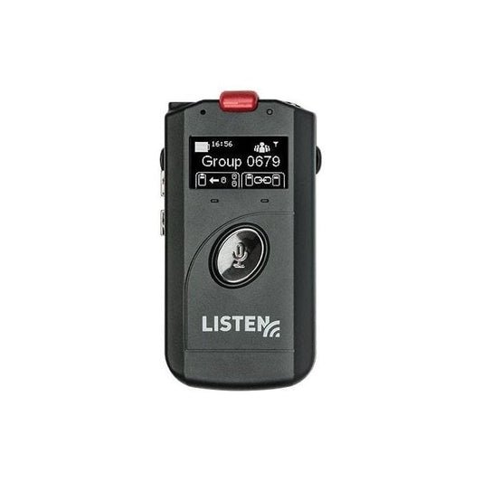 Listen ListenTALK LK-1-E3 Emetteur-récepteur ListenTalk bi-directionnel avec batteries Li-ion, cordon tour de cou et écouteur / oreillette inclus