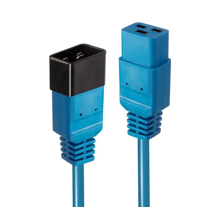 LINDY 3m IEC C19 to IEC C20 extension Blue