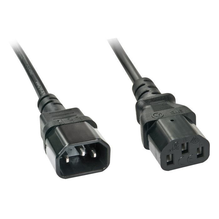 LINDY 3m IEC-Extension Cable C14 to C13