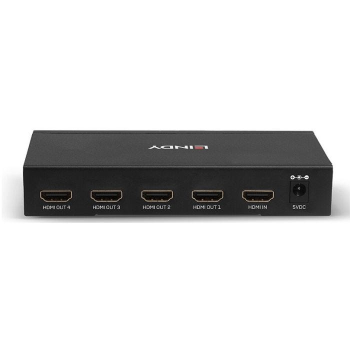 LINDY HDMI 4K Splitter 4 Port 3D 2160p30 HDTV up to 1080p und 4K 36/12 Bit HDCP 1.4