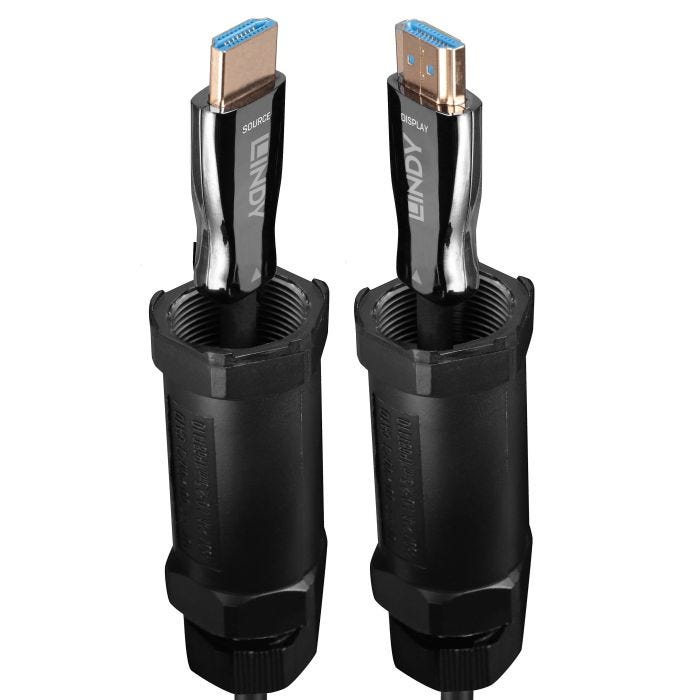 LINDY 10m armored Fibre Optic Hybrid HDMI 8K60 cable