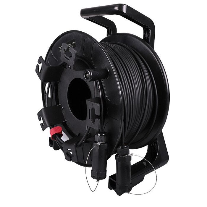 LINDY 100m armored Fibre Optic Hybrid HDMI 8K60 cable
