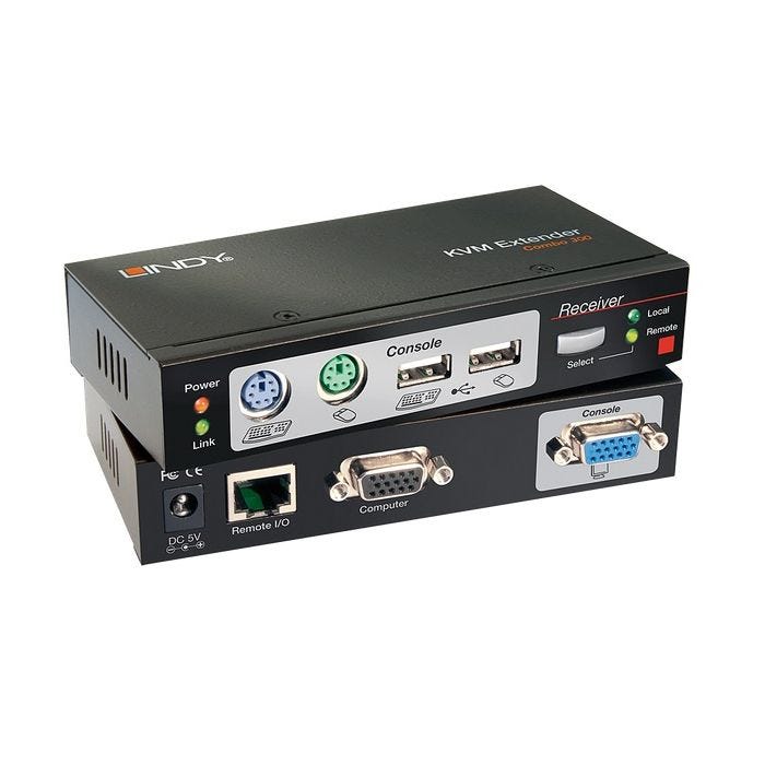 LINDY Kit extender KVM cat.5 combo 300 PS 2 USB & VGA