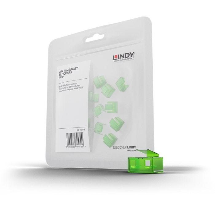 RJ-45 Port Locks GREEN 20pcs.