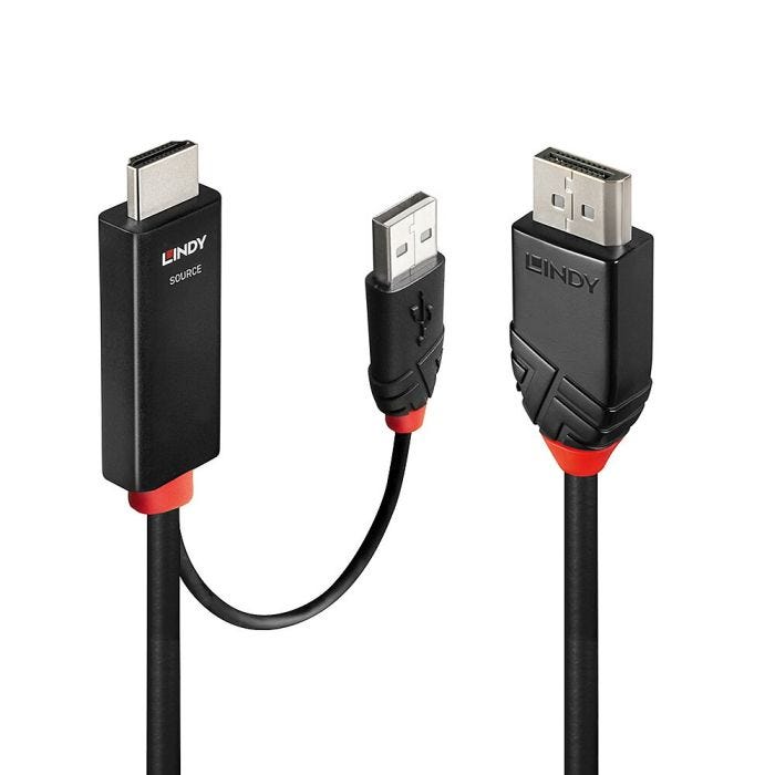 LINDY 2m HDMI to DisplayPort Cable