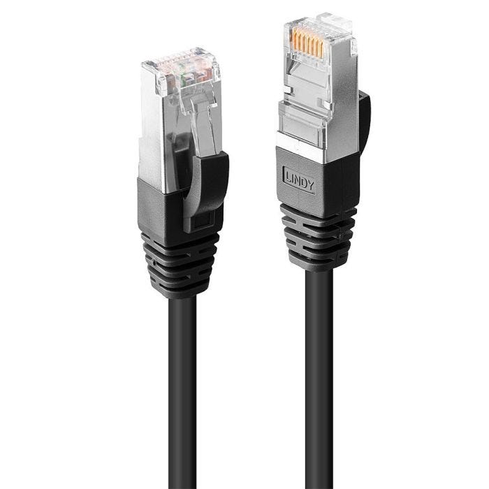 LINDY S/FTP Cat.6 Cable Black 10m LSOH incl. Testprotocol