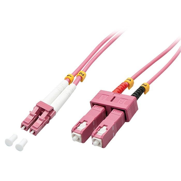 LINDY Optic Cable LC/SC OM4 3m 50/125 Multimode