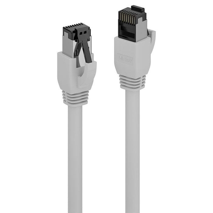 LINDY 0.5m Cat.8.1 S/FTP LSZH Cable Grey