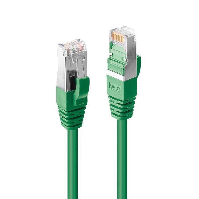 LINDY 3m Cat.6A S/FTP LSZH Cable Green