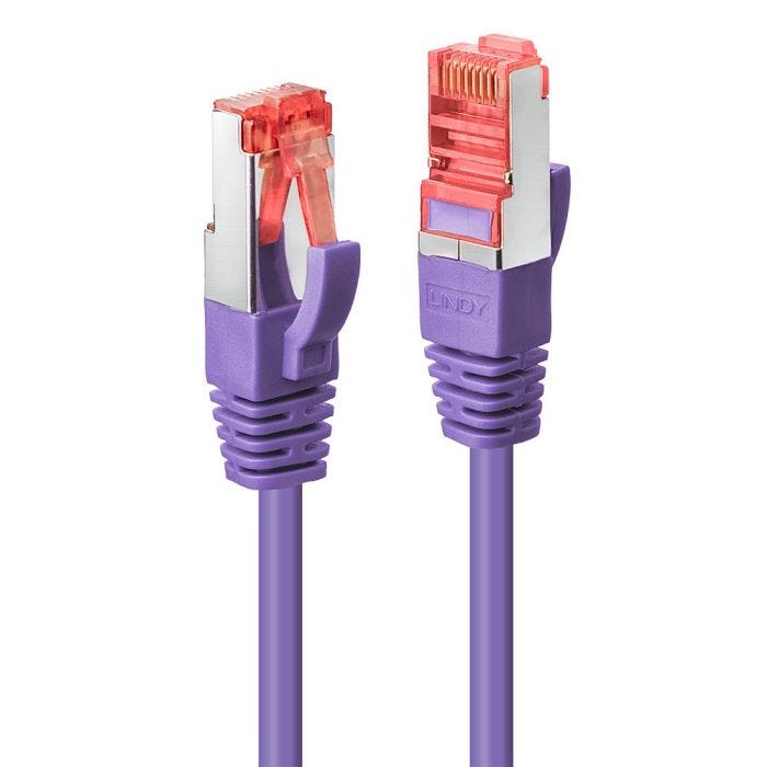 LINDY Cat.6 S/FTP Cable Purple 5m Patch Cable