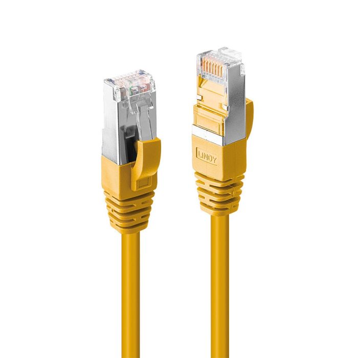 LINDY 10m Cat.6A S/FTP LSZH Cable Yellow