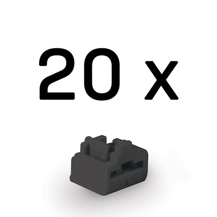 LINDY RJ45 Port Locks BLACK 20pcs