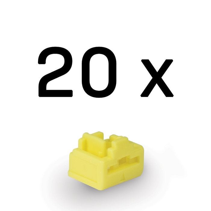 LINDY RJ45 Port Locks YELLOW 20pcs.