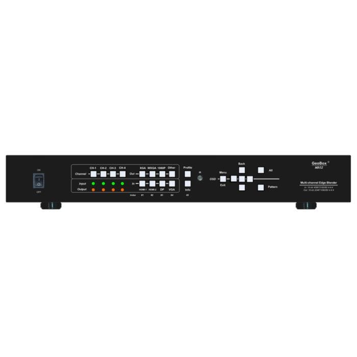 Geobox M813, Modular triple channel 4k/60 edge blending processor,120x68 control points fine tune