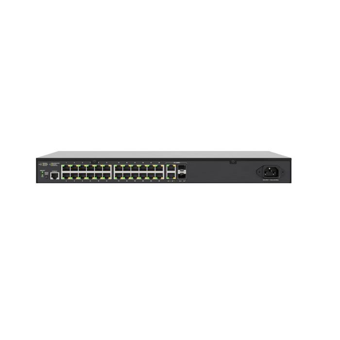 Luxul, 24 PoE+ | 2 Combo RJ45/SFP Rear-Facing Ports - 1Gb L2/L3 Managed Switch, EU Power Cord