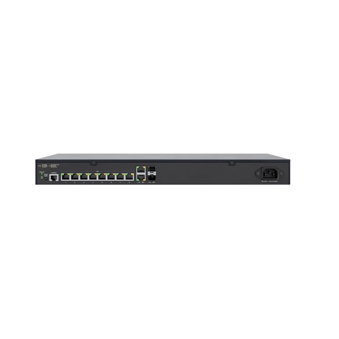 Luxul 12-Port Rear Facing Gigabit (8 PoE+) L2/3 Managed Switch