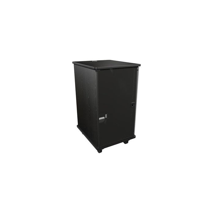Middle Atlantic 20 RU MFR Series Mobile Furniture Rack - Grained Ebony Ash