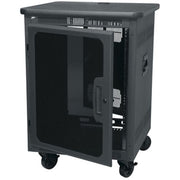 Middle Atlantic 14 RU PTRK Series Portable Rolling Rack - Black