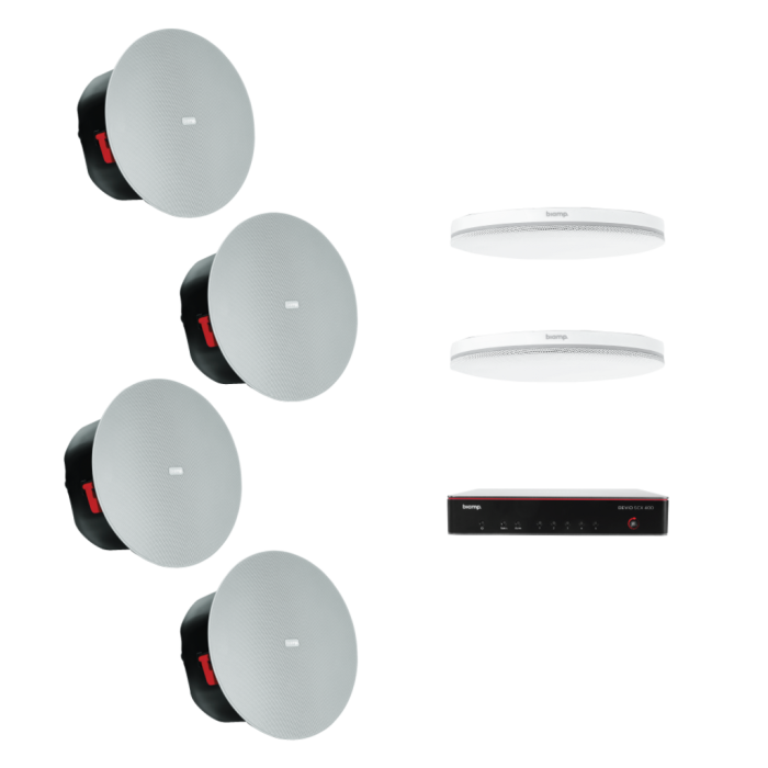 Biamp Bundle SCX400, TCM-XAWH,TCM-XEXWH,2*C-IC6WH Pro Audio Conference System