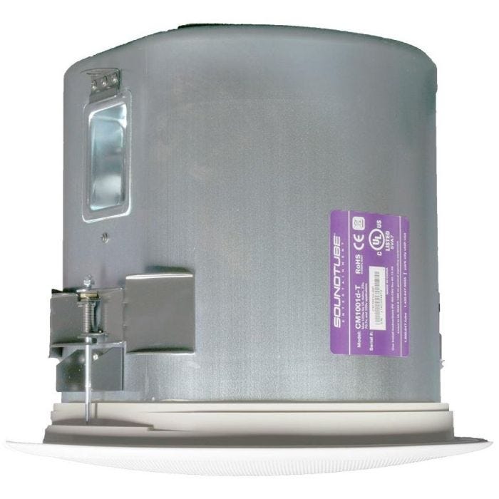 SoundTube Entertainment CM1001D-T-WH Caisson de basse encastré de plafond, HP 10" 150W 4Ω/100V, blanc