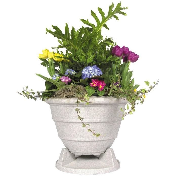 MSE 6.5in Omni-Directional Outdoor Planter Speaker - Granite Grey