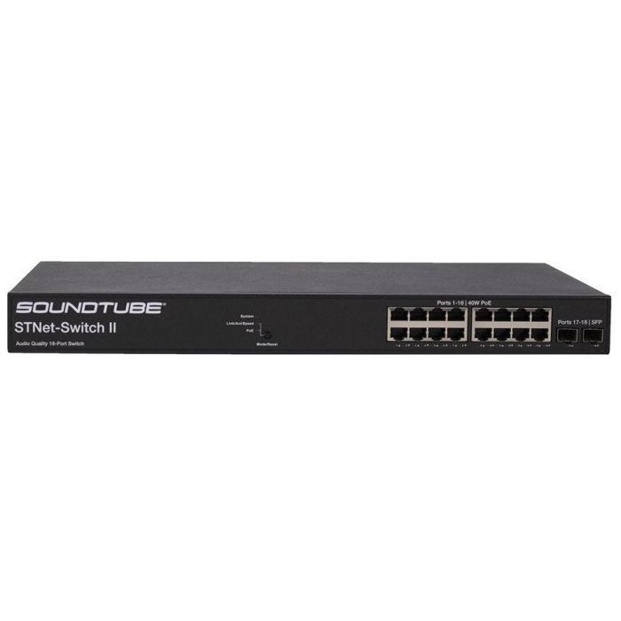 MSE Rack Mountable 16 Port 40W PoE Audio Switch