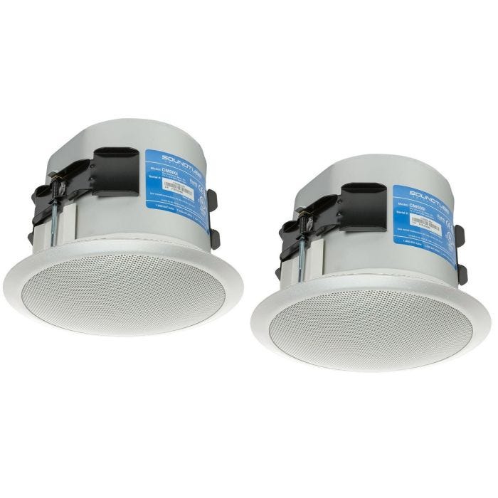 SoundTube Entertainment CM500I-WH Paire d'enceintes encastrable HP 5.25"+ tweeter, 33W en 100V, blanc