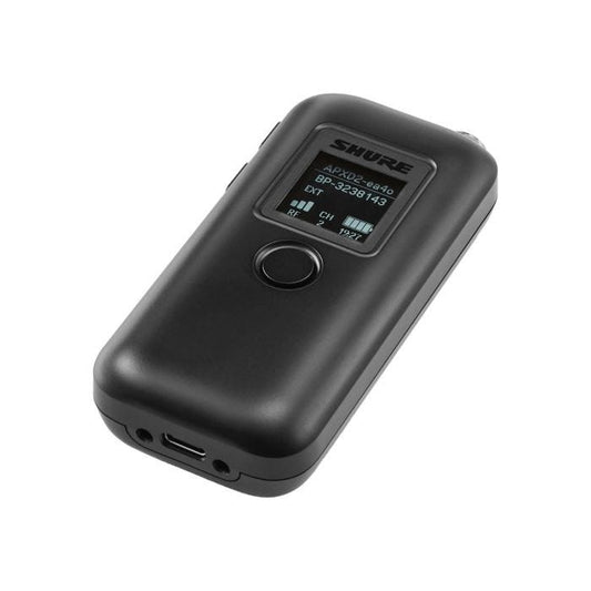 Shure MXW1X/O=-Z11 Émetteur/récepteur de poche numérique, micro omni intégré, système MXW neXt (1,9GHz)