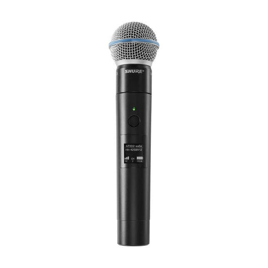 Shure MXW2X/BETA58=-Z11 Émetteur numérique à main, capsule BETA58A, système MXW neXt (1,9GHz)