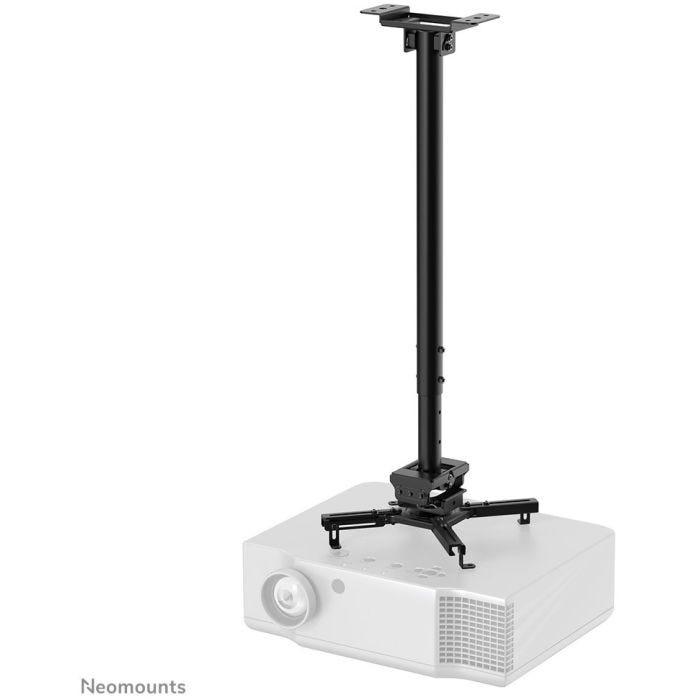 NEOMOUNTS CL25-550BL1 Support de plafond pour vidéoprojecteur - h 74.5-114.5 cm - installation facile - orientable
