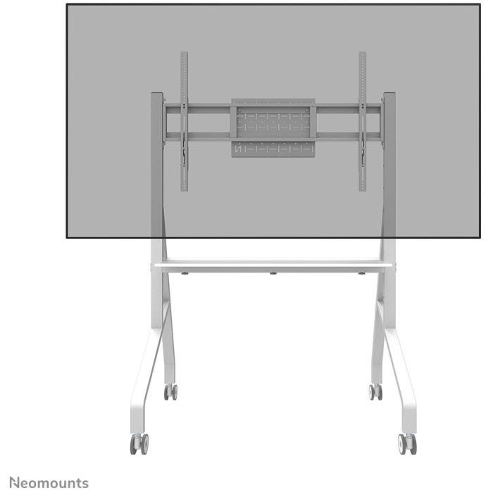 NEOMOUNTS FL50-525WH1 Support au sol mobile pour écran 55-86p - étagère multimédia incluse - installation rapide - TÌV