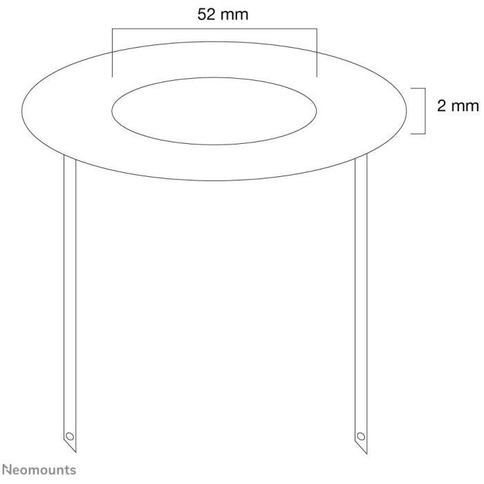 NEOMOUNTS FPMA-CRS5 Rosace encastrable au plafond - diam. 52 mm