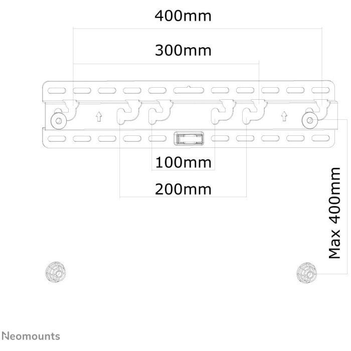 NEOMOUNTS LED-W040 Support pour écran mural 23-52p - ultra-plat