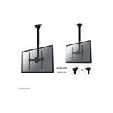 NEOMOUNTS NM-C440BLACK Support de plafond pour écran 32-60p - h 56-91 cm