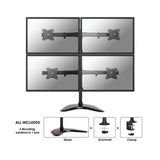 NEOMOUNTS NM-D335D4BLACK Support décran à poser 10-27p