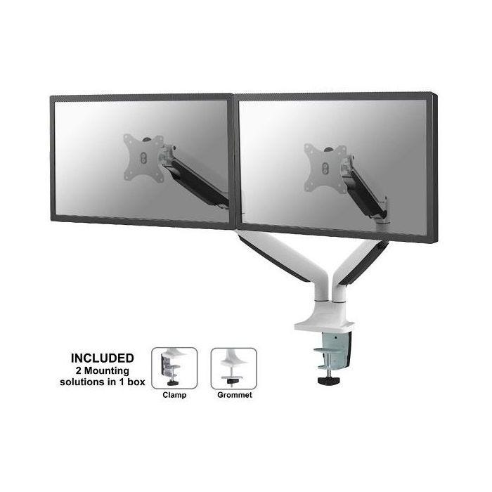 NEOMOUNTS NM-D750DWHITE Support décran à fixer 10-32p - ressort à gaz
