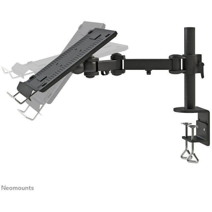 Neomounts Desk mount (Clamp) for laptop tiltswivel height adjustable Black
